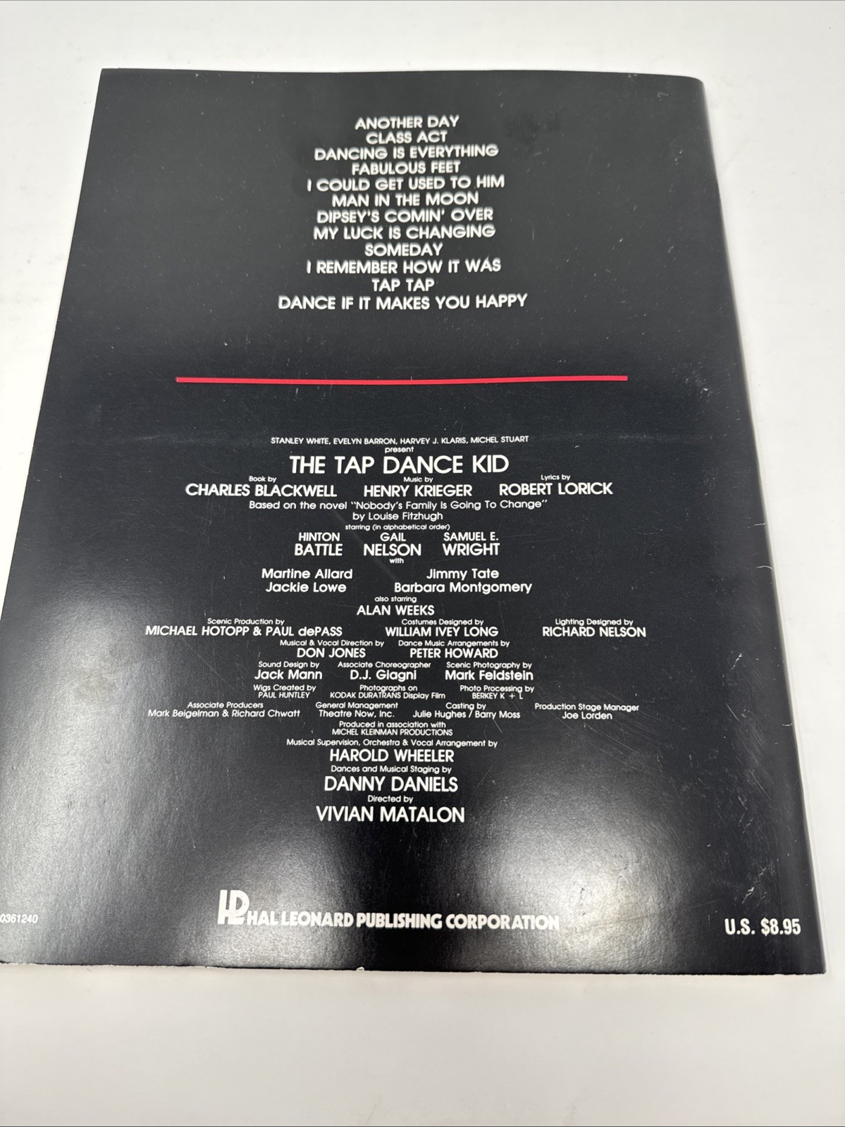 The Tap Dance Kid Vocal Selections Sheet Music Broadway Songbook Piano Vtg 1983