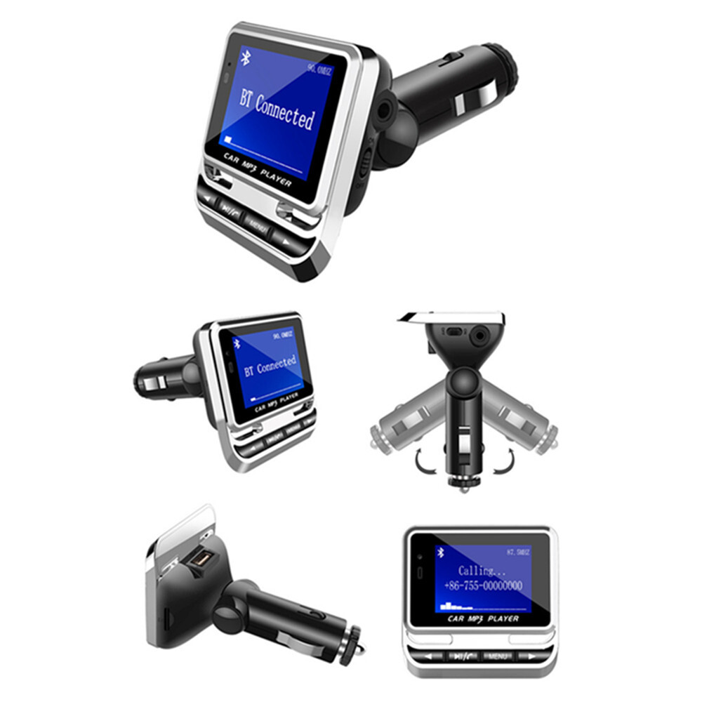LCD Display Car Bluetooth FM Transmitter MP3 Player AUX Hands-free Accessories