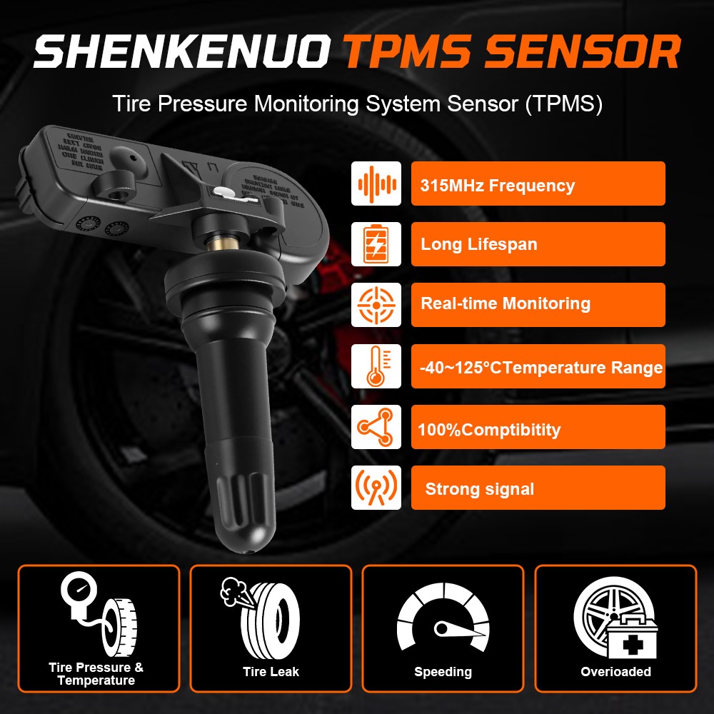 Set of 4 For Ford Explorer TPMS Tire Pressure Sensors DE8T1A180AA /9L3T1A180AF