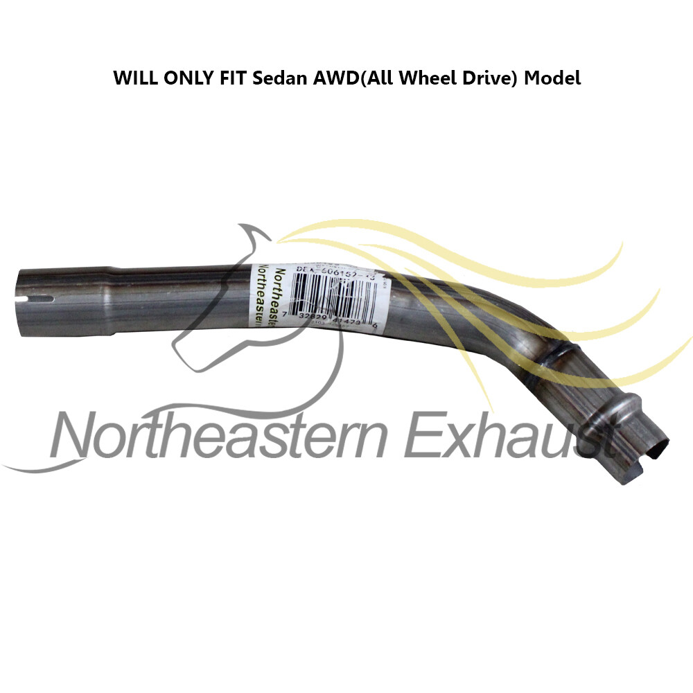 Stainless Steel Exhaust Resonator Pipe fits: 2009-2013 INFINITI G37 3.7L