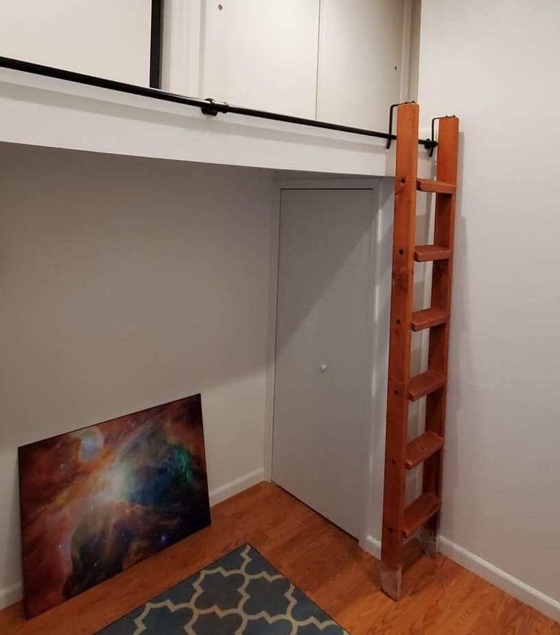Ladder Hardware Kit - MAKES YOUR LADDER STAND UP! Library Loft Cabin