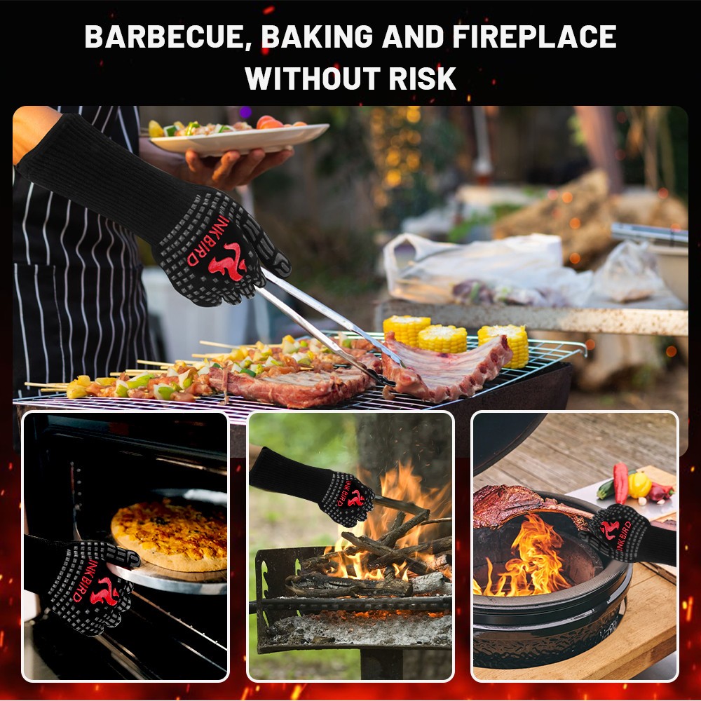 INKBIRD BBQ Temperature Controller WiFi Bluetooth Automatic Smoker Fan Oven Mitt