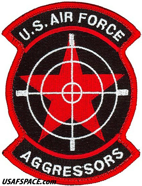 USAF 57TH ADVERSARY TACTICS GROUP -AGGRESSORS-Nellis AFB- ORIGINAL PATCH on VEL