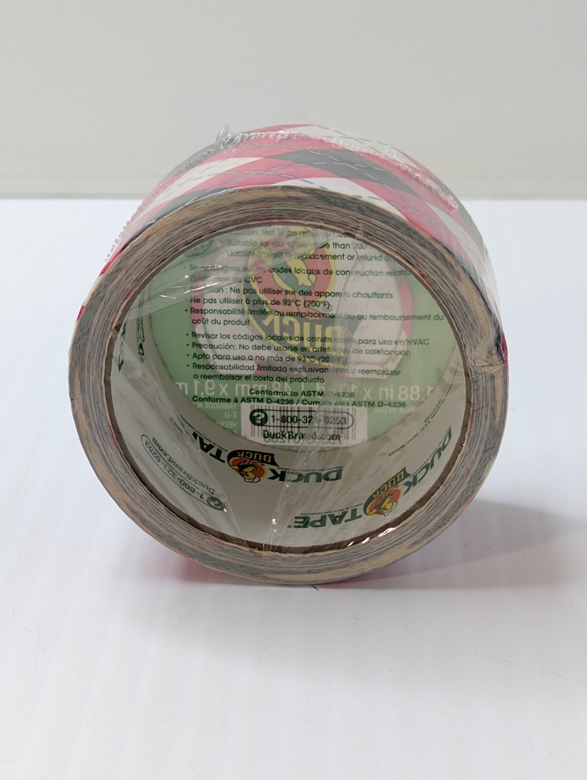 Duck Brand DucT Tape Argyle pink RETIRED COLOR PATTERN Factory Sealed BRAND NEW