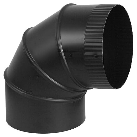6" Inch 90 Degree Stove Pipe Elbow Adjustable for Wood Burning Stoves New