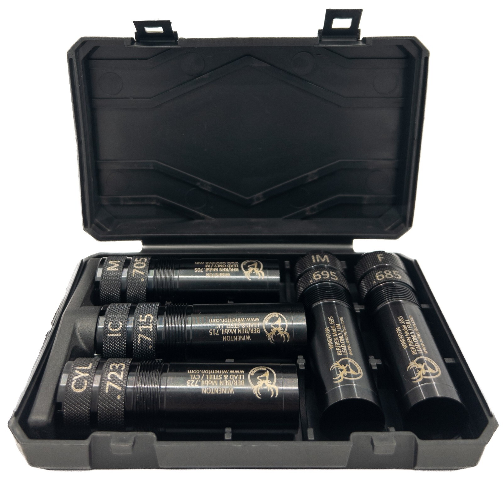 Beretta/Benelli Mobil Thread 12ga Extended Choke Tubes Set 5 pcs Black Winenton™