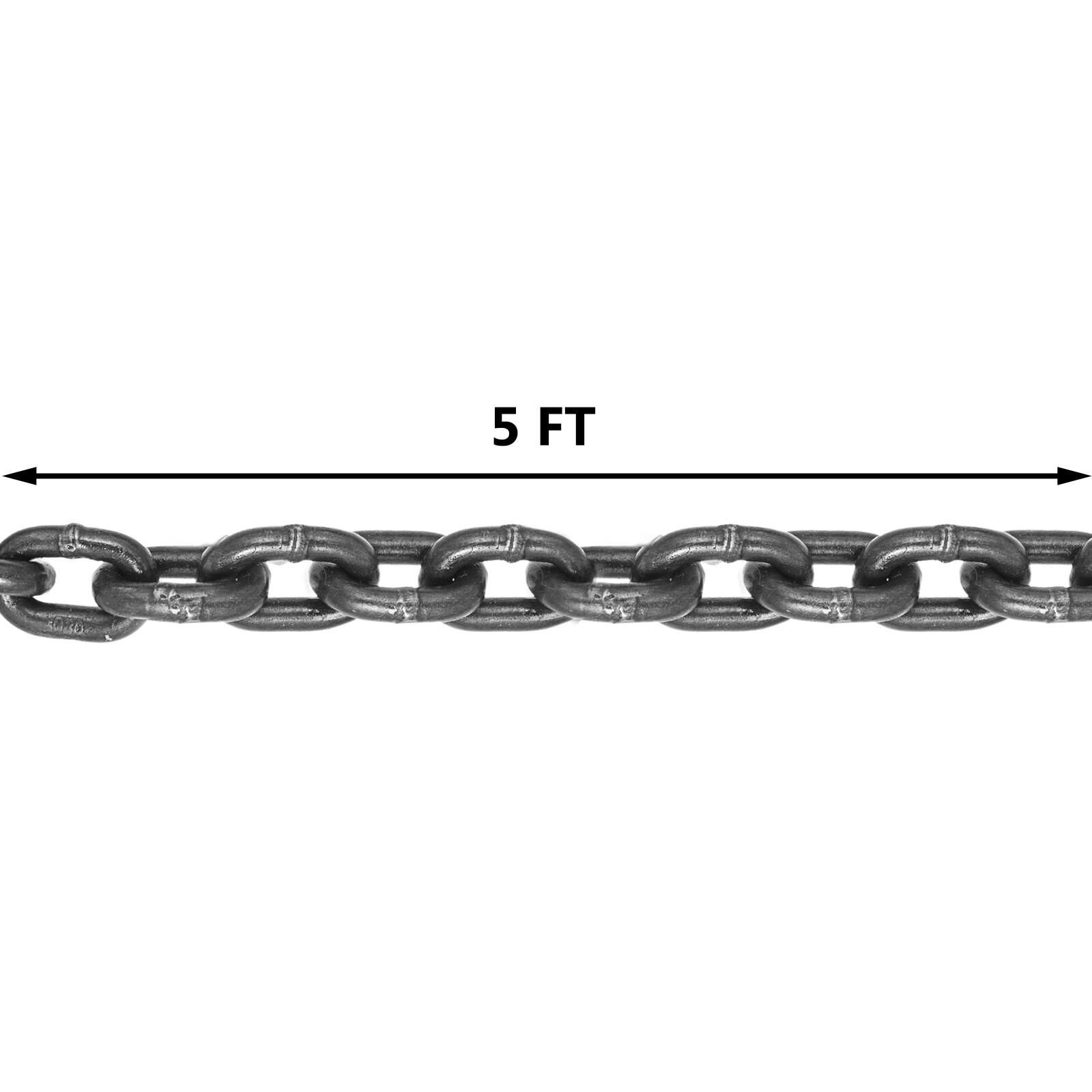 VEVOR Lifting Chain Sling 3/8"x5' Double Leg w/ Grab Hook 4T/8800lb Capacity G80