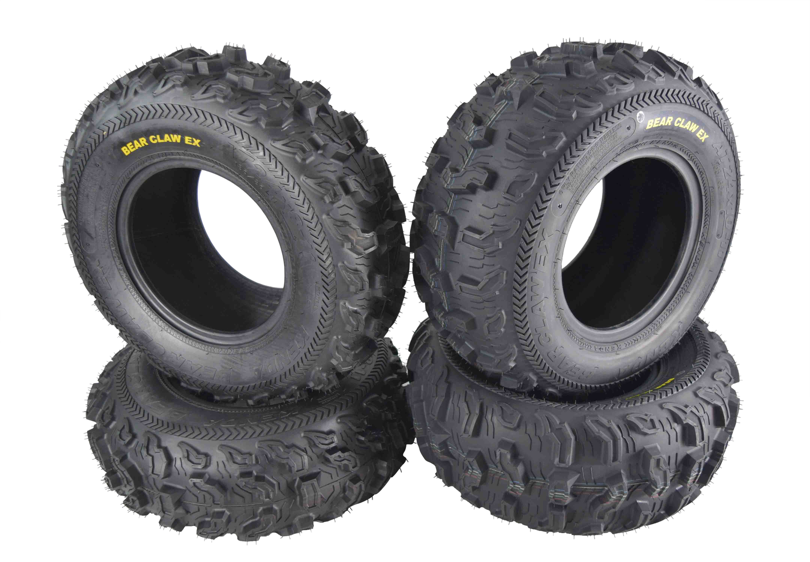 (4) New 24X8-11 24x10-11 Kenda Bear Claw EX ATV TIRES SET HONDA RANCHER 4X4 350