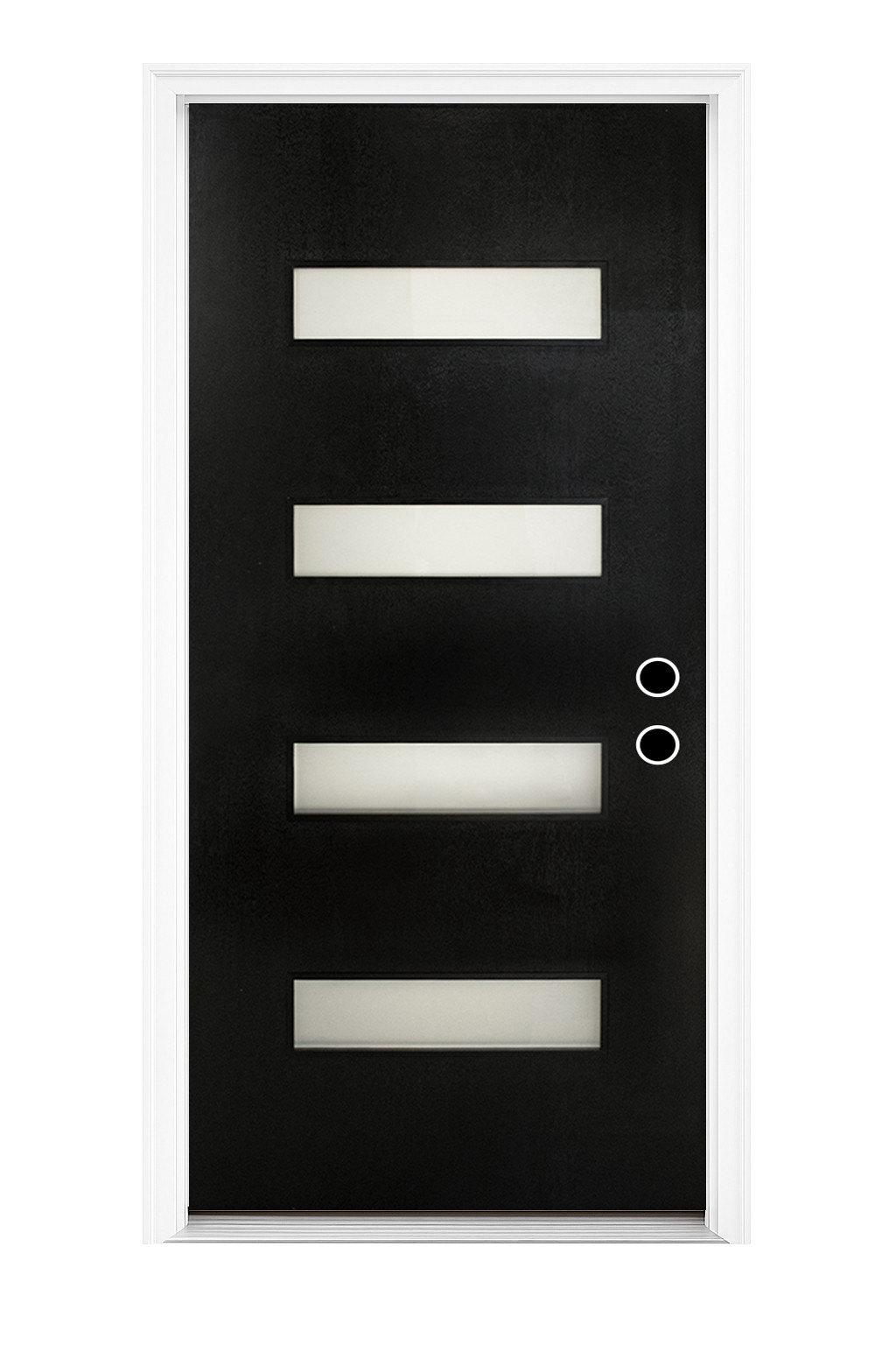 COMFLAND 32'' x 80''Fiberglass Exterior KD Door, 4-9/16"Jamb Front Enntry Door