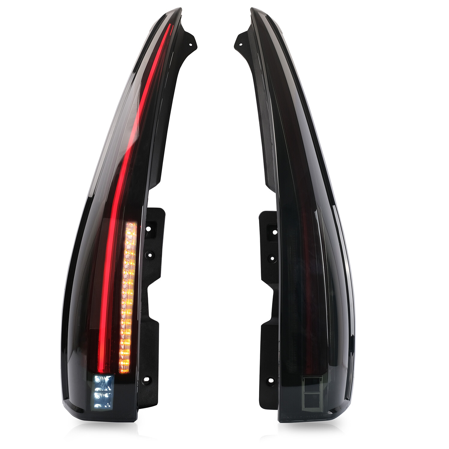 VLAND FULL LED Tail Lights Fit 2007-2014 Yukon Suburban Tahoe SMOKED LENS Pair