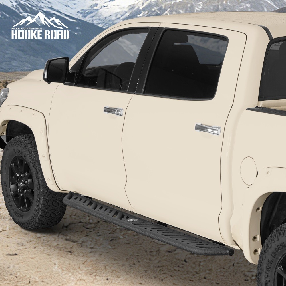 Steel Nerf Side Step Bars Running Board 2Pcs Fit Toyota Tundra 07-21 Crewmax