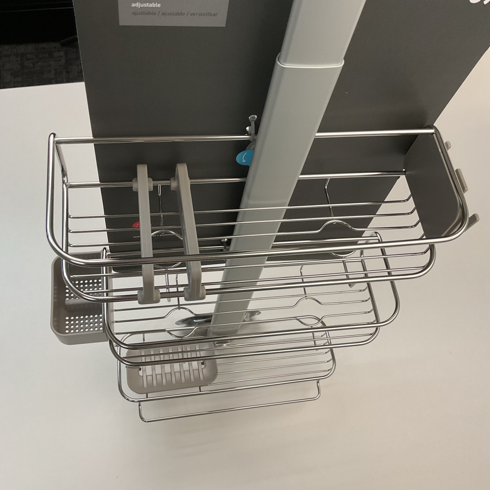 Simplehuman Adjustable Shower Caddy Large Plus Stainless Steel BT1099