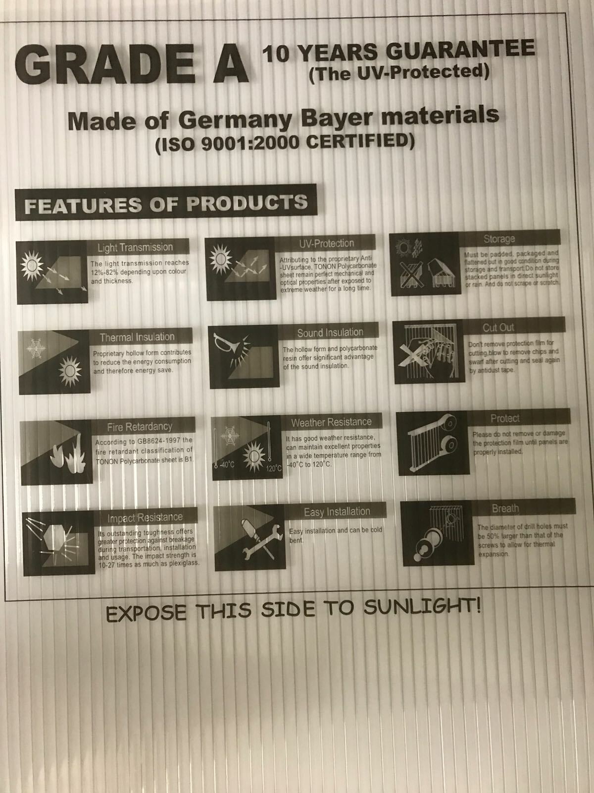 PAC OF 2 PANELS 24'' x 48'' x 8 mm (5/16) CLEAR POLYCARBONATE SHEETS +H CONNECT