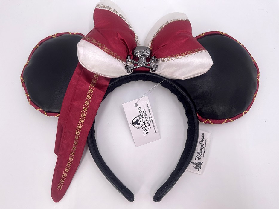 2025 Red Rare Headband Minnie Ears Pirates of the Caribbean Disney Attraction