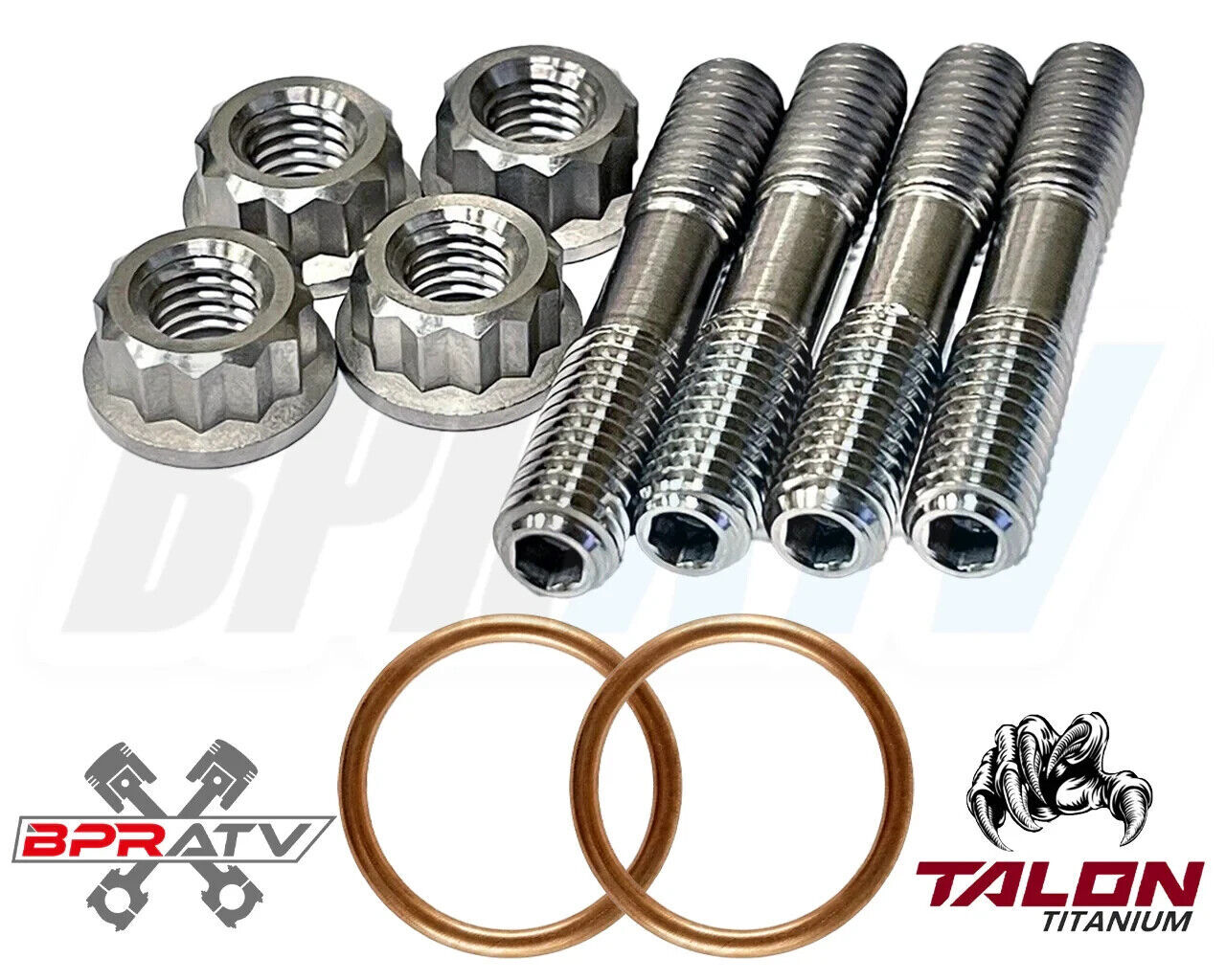 TRX400EX TRX 400EX Exhaust Studs Titanium Head Pipe Bolts Gasket Upgrade Kit Set