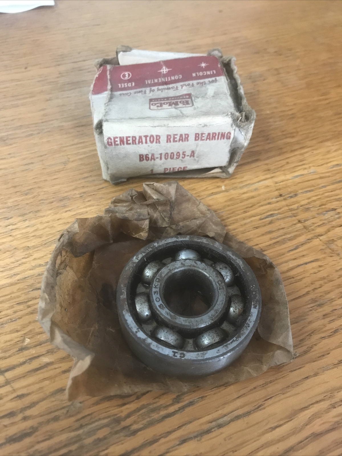 NOS FoMoCo Generator Rear Bearing B6A-10095-A