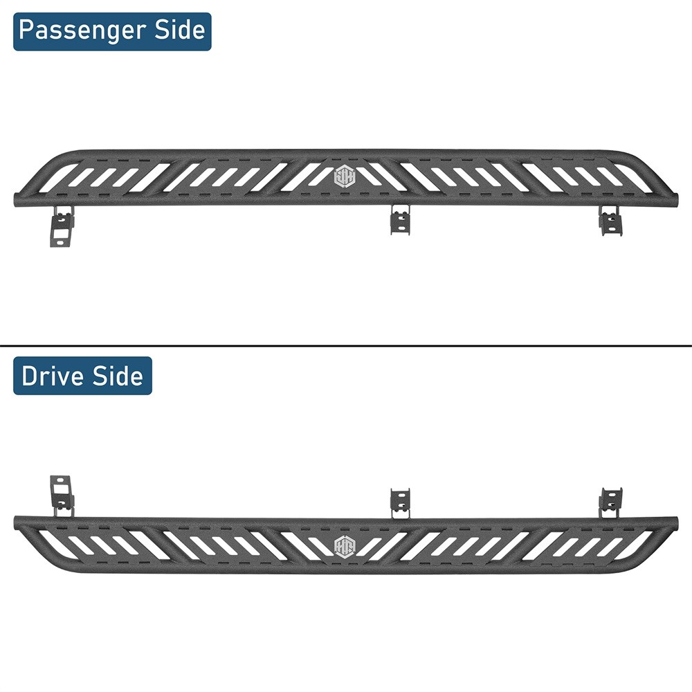 Pair Steel Nerf Side Step Bars Fit Toyota Tundra 2007-2021 Crew Cab 4-Door