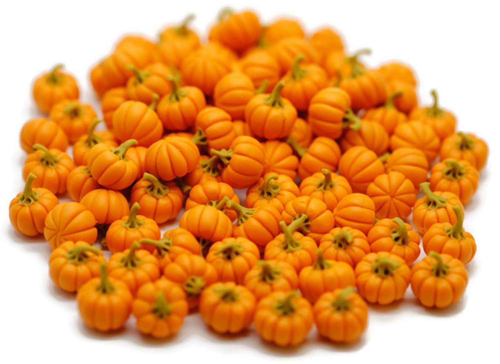 AIICraft 20 Mini Pumpkins Vegetable Fruit Garden (2" x 1" x 1"), Orange