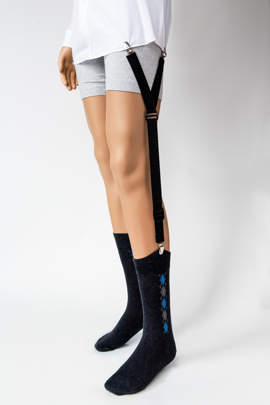 GARTER SHIRT STAYS BLACK MILITARY GRADE ADJUSTABLE COMFORTABLE + FREE GIFT