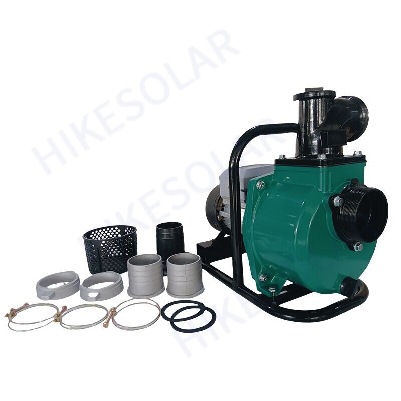Solar Pump DC72V 800W 1.1HP Max Flow 26T/H Self prime Portable Pumping Kit BLDC