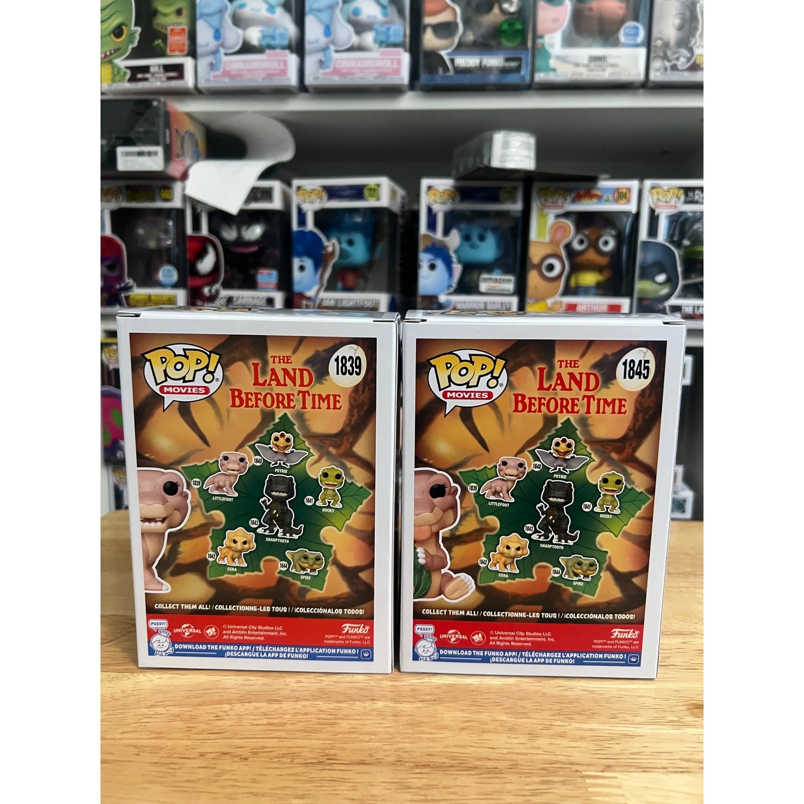 2 Littlefoot Funko Pops SOLD OUT EXC Treestar #1845 1839 Land Before Time Movies