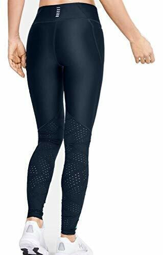 Under Armour Women's Compression Leggings Academy Mileage Raised Thread XS Blue