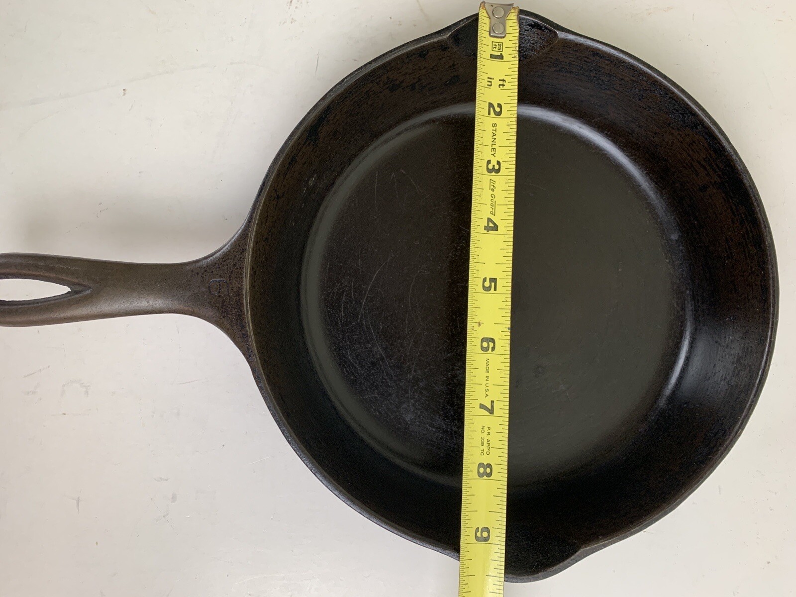 Wagner Ware Sidney-O- #6 Skillet 1056 R Stylized Logo Cast Iron