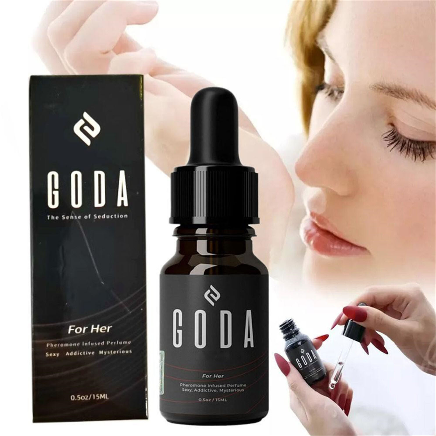 GODA For Her Pheromone Perfume For Women Long Lasting with Jasmine and Rose 15ml