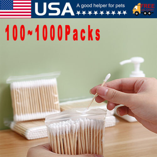 100~1000X Bamboo Cotton Buds Swab Eco Friendly Vegan Organic Natural Wood Sticks
