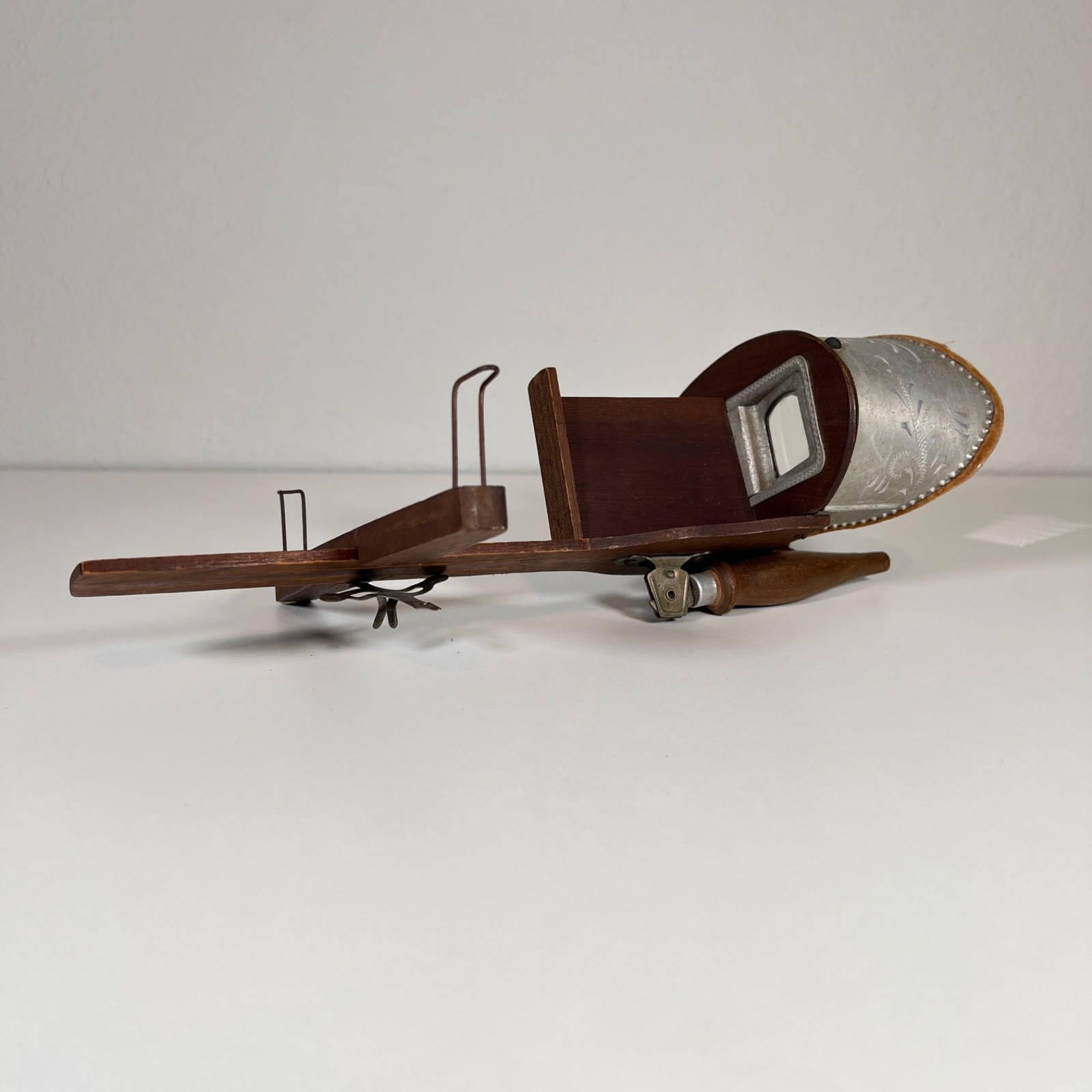 Antique Monarch Stereoscope Viewer Dr Wells Meyrowitz – Card Holder Missing Nail