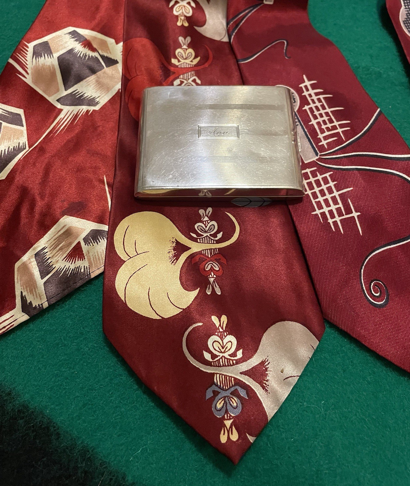 R Blackinton Co Cigarette Case Sterling Silver Vintage