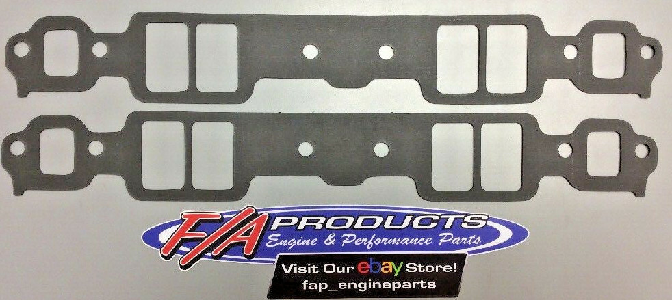 Fel-Pro 1205 Small Block Chevy 1.28" x 2.09" Port Intake Manifold Gasket Pair
