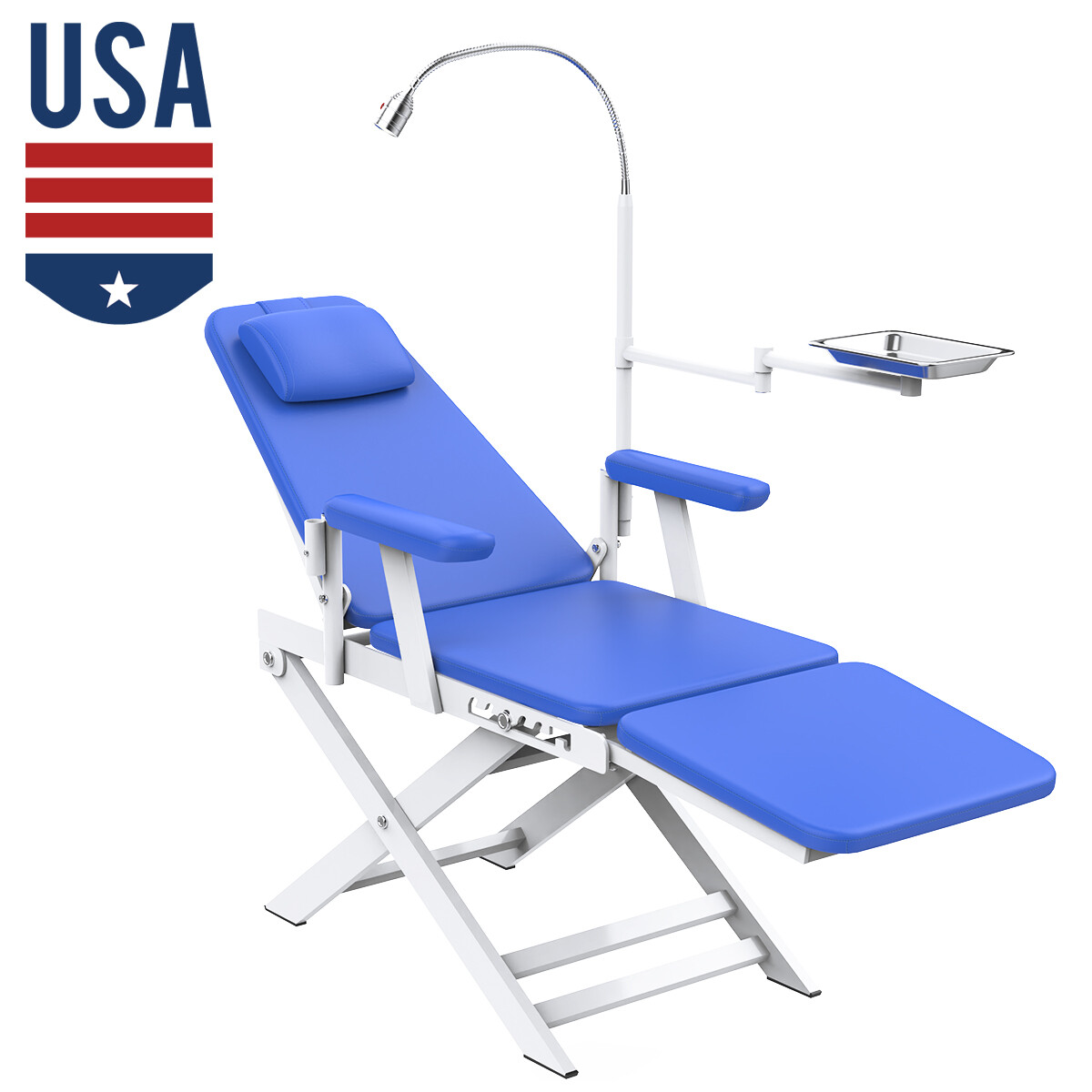 5 Drawers Dental Medical Cart Mobile Storage Cabinet with Drawers /Chair