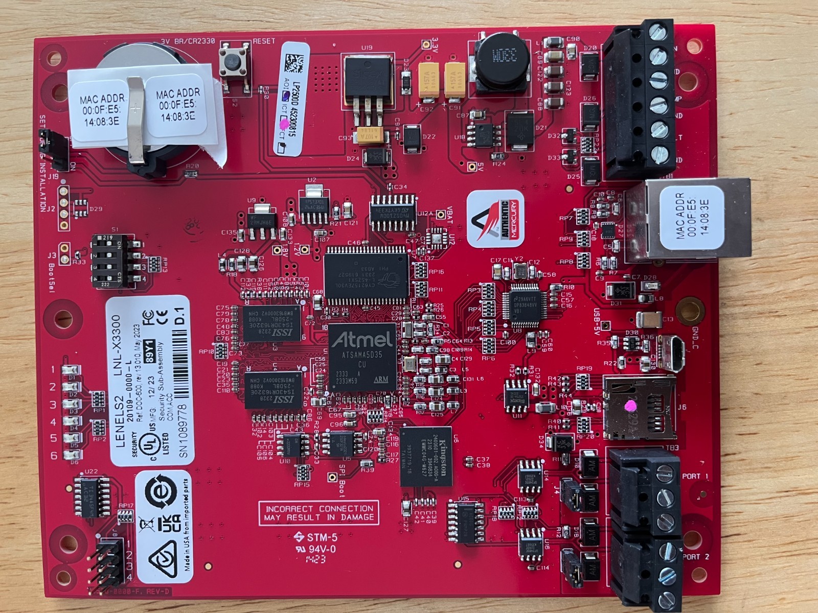 Lenel (S2) LNL-x3300/Mercury LP 2500 Intelligent System Controller