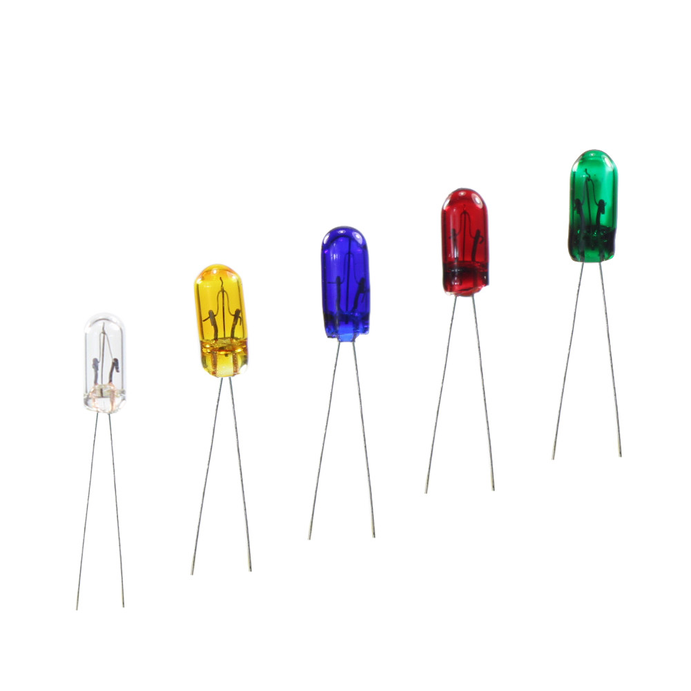100pcs 3mm 12V Mini Grain of Wheat Bulbs 5 Mixed Colors R/Y/B/G/W MP02