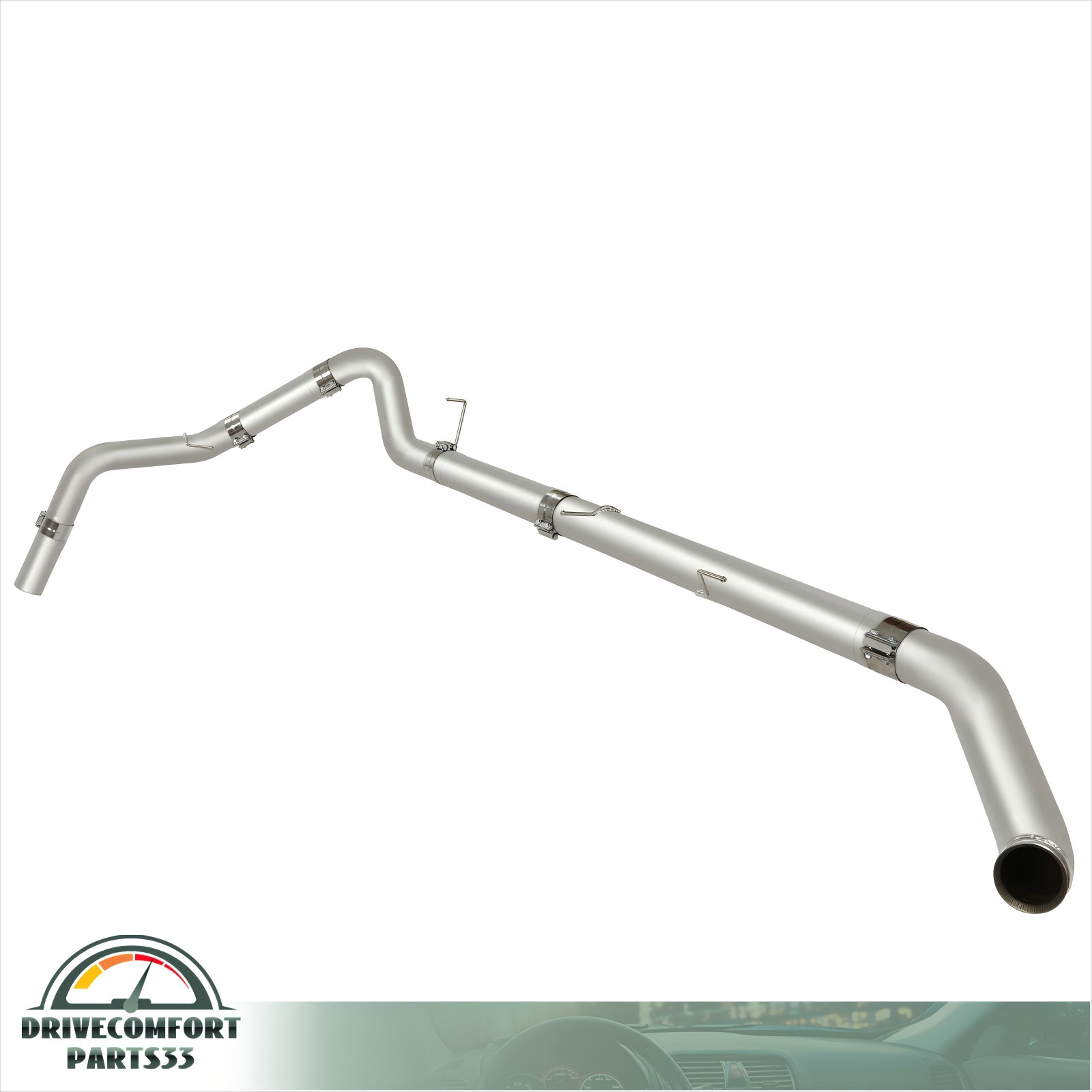 Turbo Back Muffler Exhaust Pipe For Dodge Ram Cummins Diesel 2007.5-2012 6.7L 5"