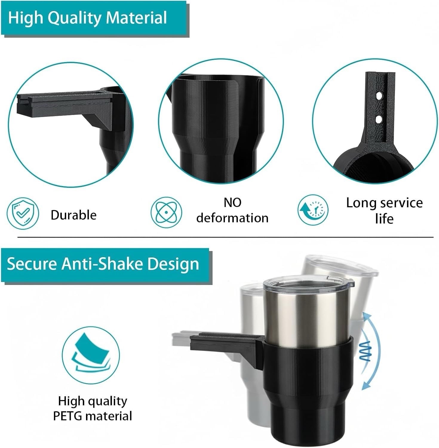 SCRATCHED Cup Holder for Permobil Wheelchair | Compatible with Unittrack System