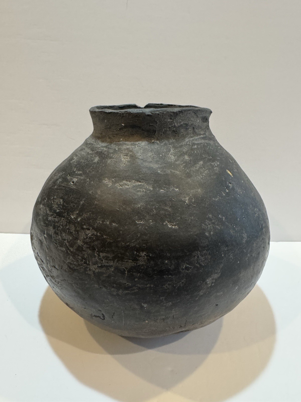 Historic Native American Olla Mississippian Era Clay Pottery Jug Primitive 10 in