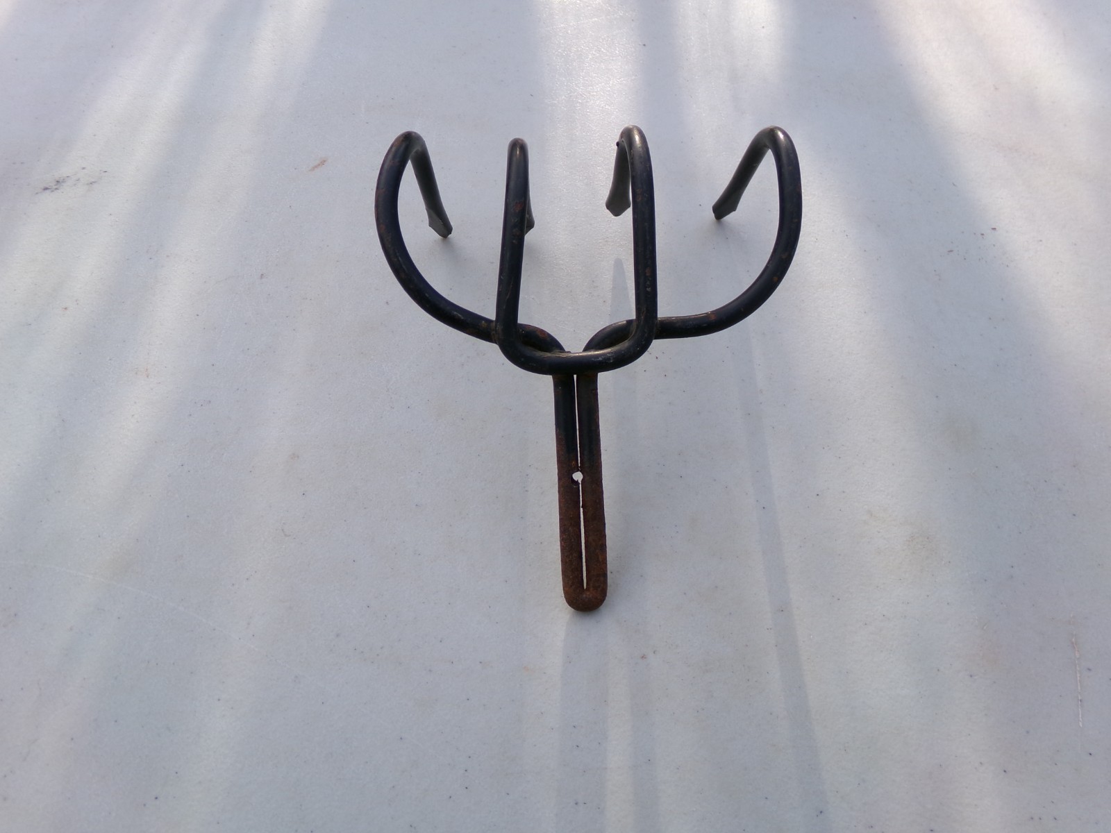 4 Tine Prong Head Garden Rake Claw Vintage