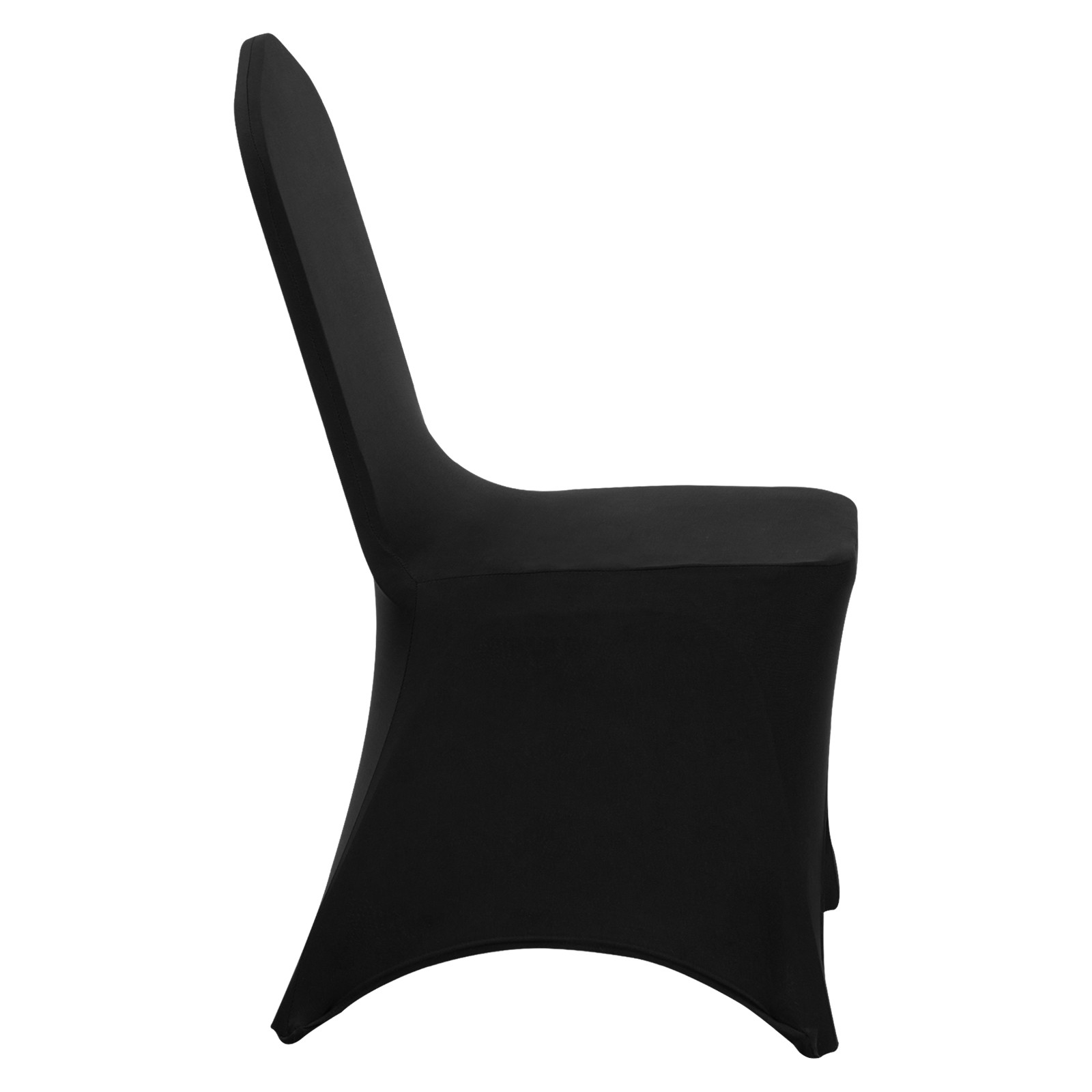 VEVOR 50PCS Black Stretch Spandex Folding Chair Covers for Wedding Party Dining