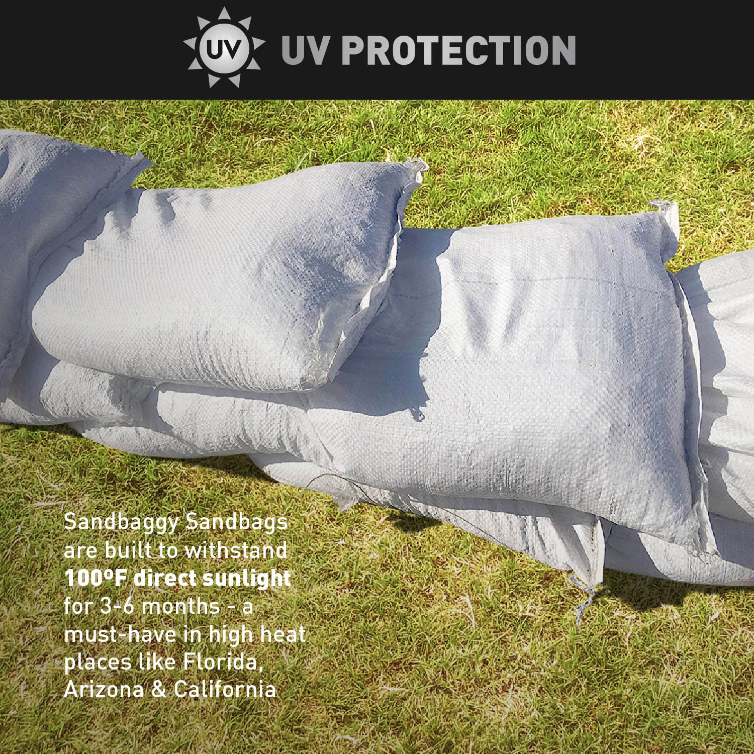 Sandbags - 500 White 18" x 30" - Sandbag Sand Bags Bag Poly by Sandbaggy