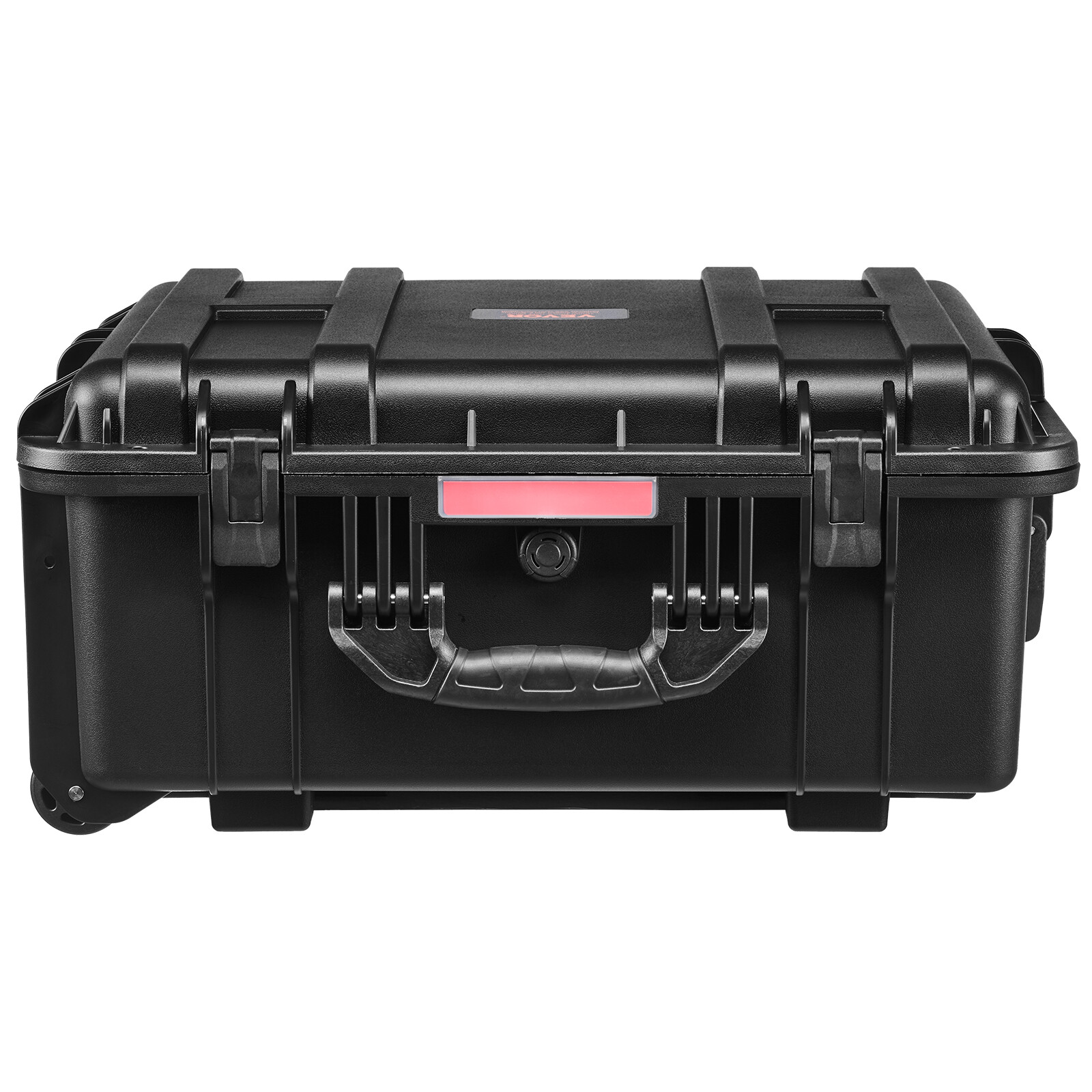 2.5 Cu.ft Weatherproof Hard Case Rolling Wheels & Retractable Handle Black