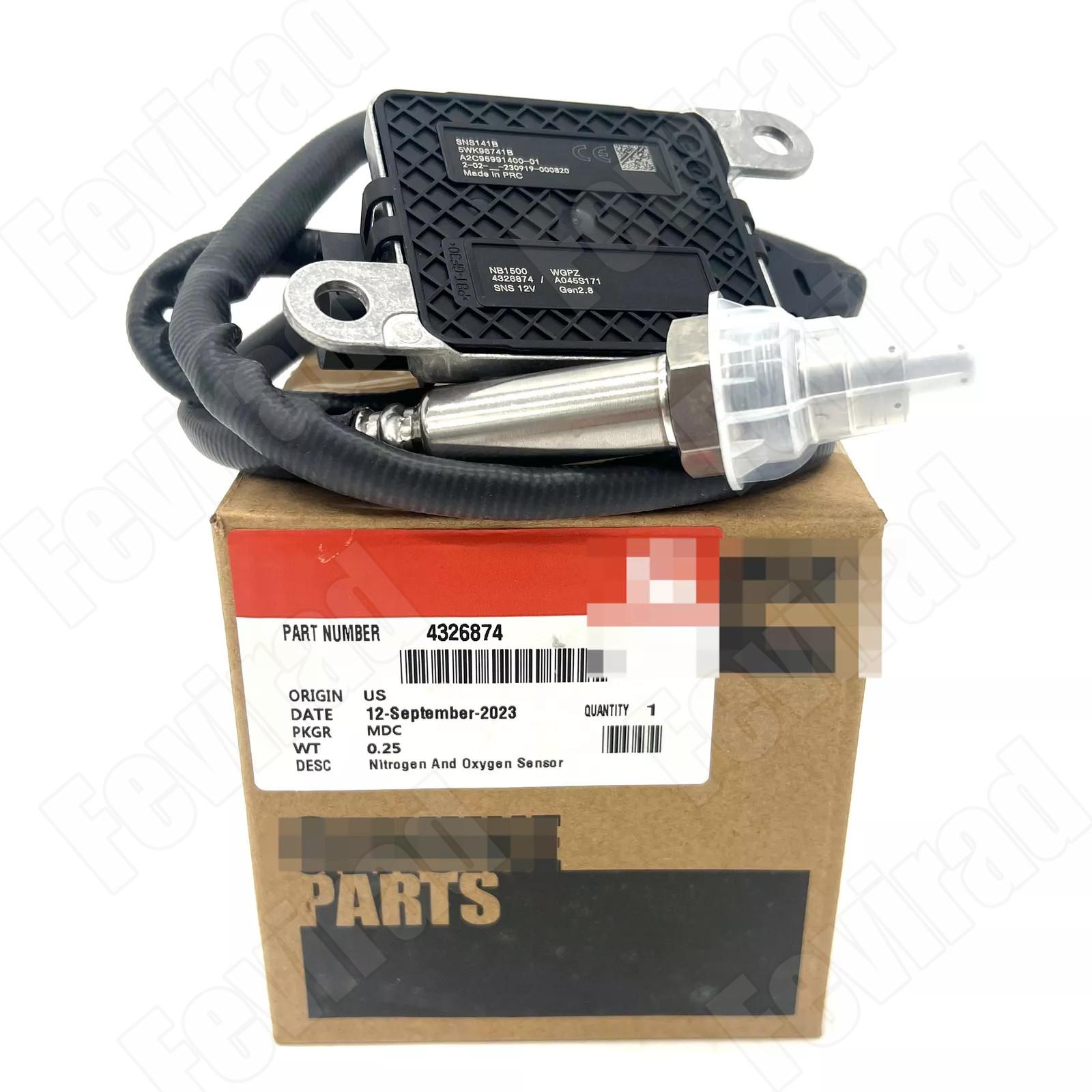 4326874RX Nitrogen Oxygen Nox Sensor Outlet Exhaust OEM For Cummins 15.0L 11.0L-