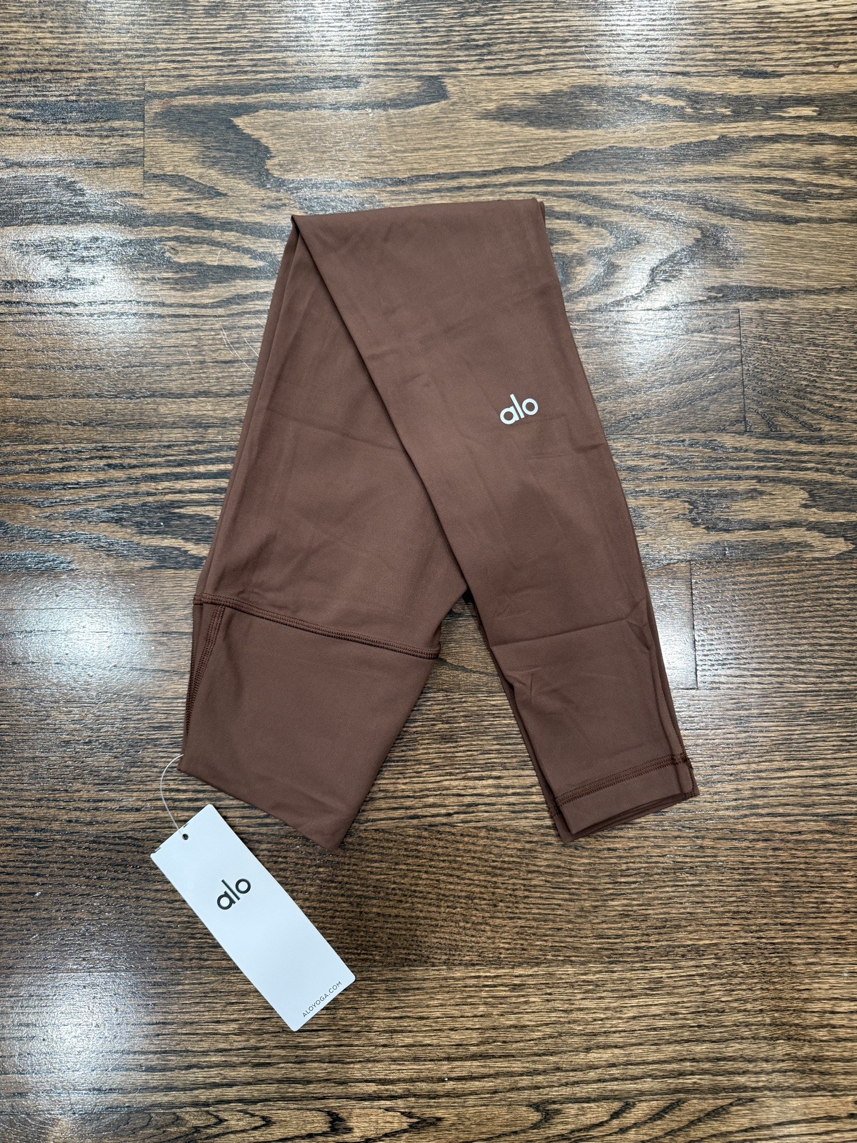 ALO Yoga High Waist Alosoft Leggings BROWN - Size SMALL