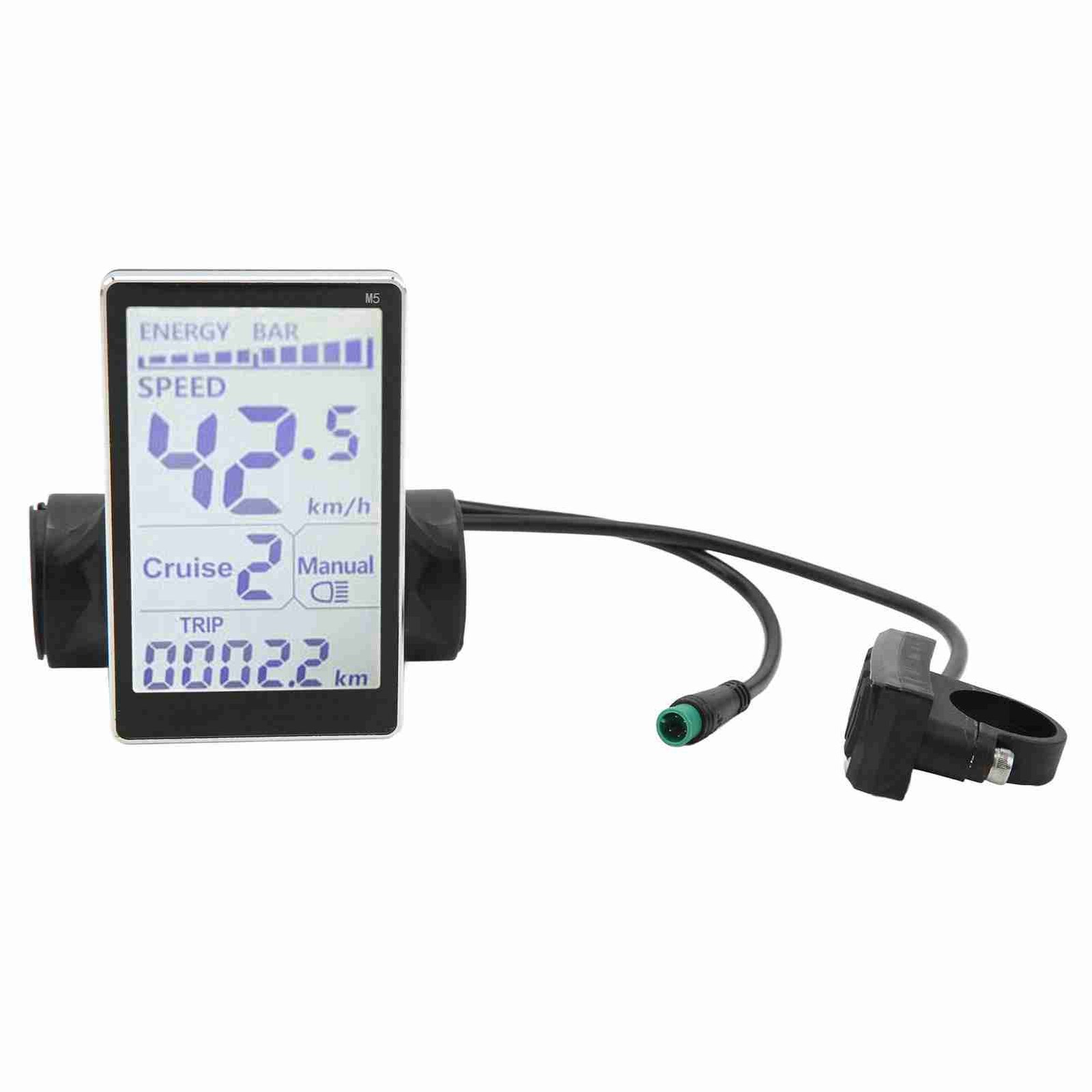24/36/48/60V E-Bike Speedometer Electric Bike LCD Display Meter Control Panel