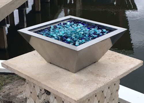 Fire Pit Water Bowl Firepit Fountain Outdoor Pool Deck Builder Series Propane