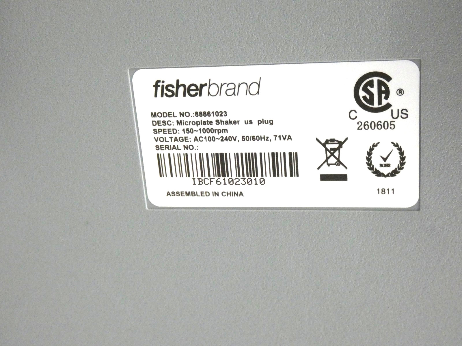 Fisherbrand Microplate Shaker w/ 4-Place Platform, 88861023