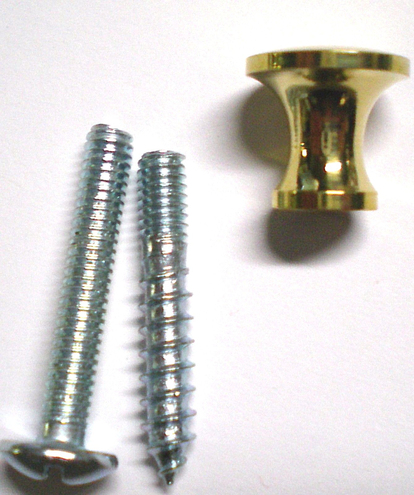 2 Small Solid Brass Knob for drawers/jewelry boxes.1/2 Inch Diameter.