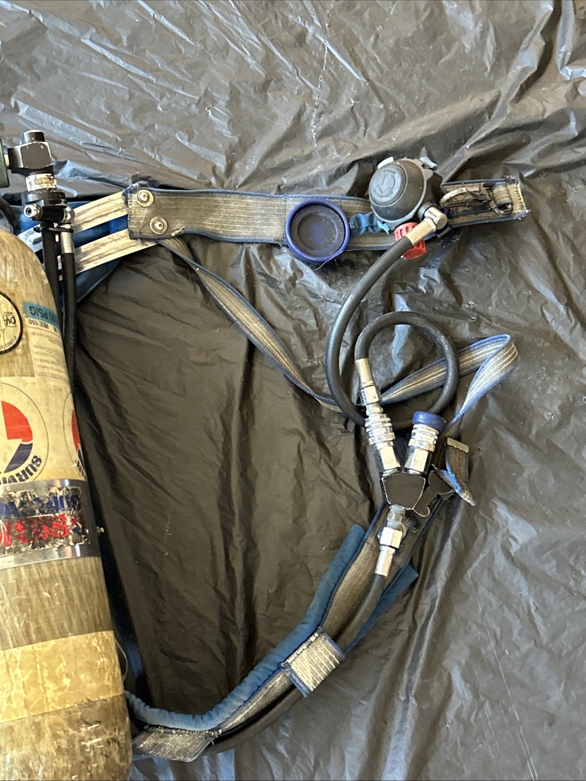 Survivair compressed air tank (EMPTY) 4500PSIG 60Min 917162 L87G-1 USED