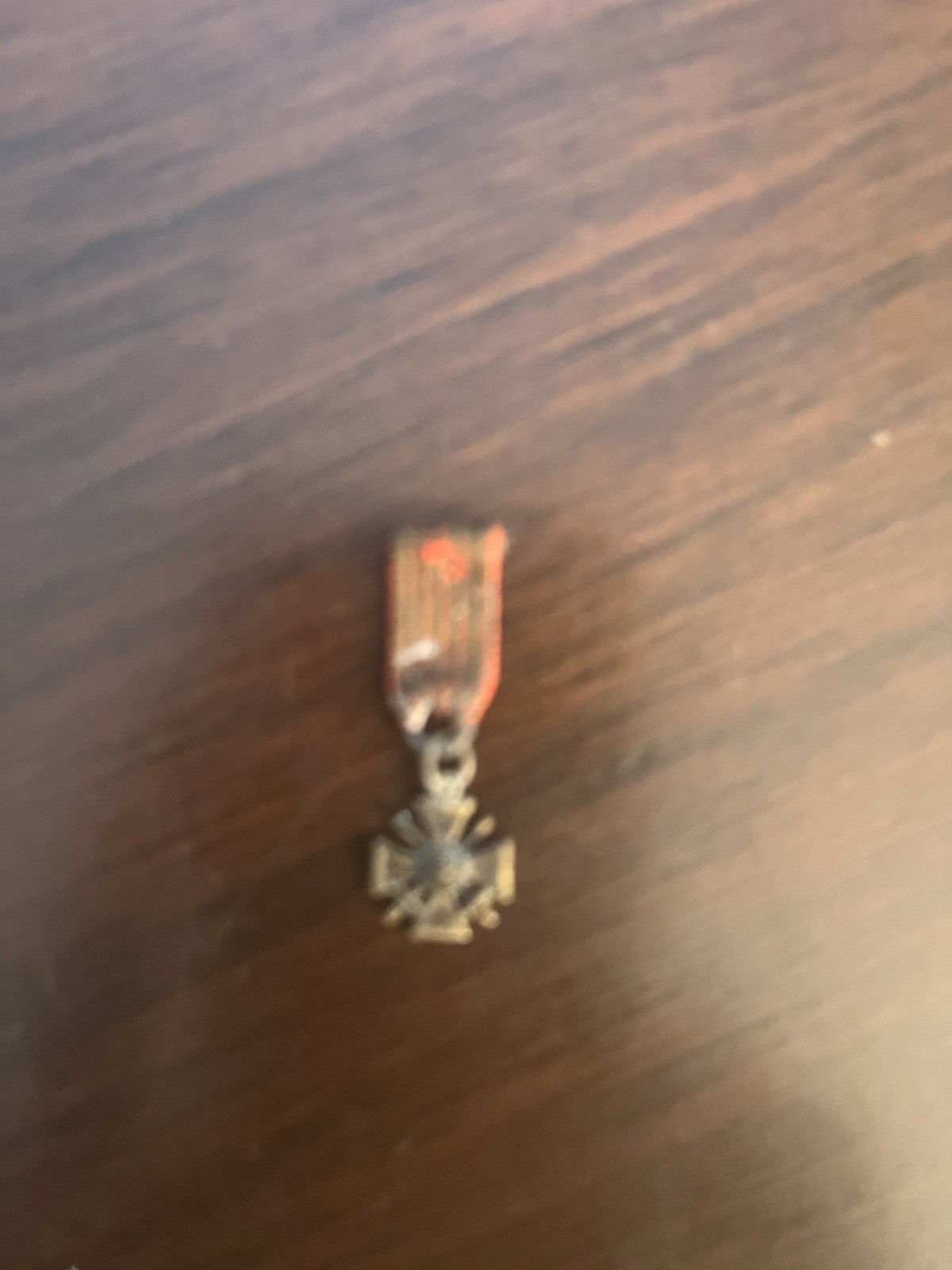 French Croix de Guerre Medal WWI 1914-1918 with Ribbon